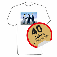 T-Shirt mit Farbdruck - 40