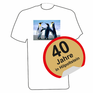 T-Shirt mit Farbdruck - 40
