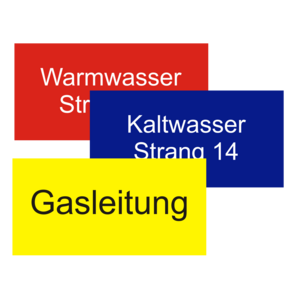 Installationsschilder Kst 200 x 100 mm