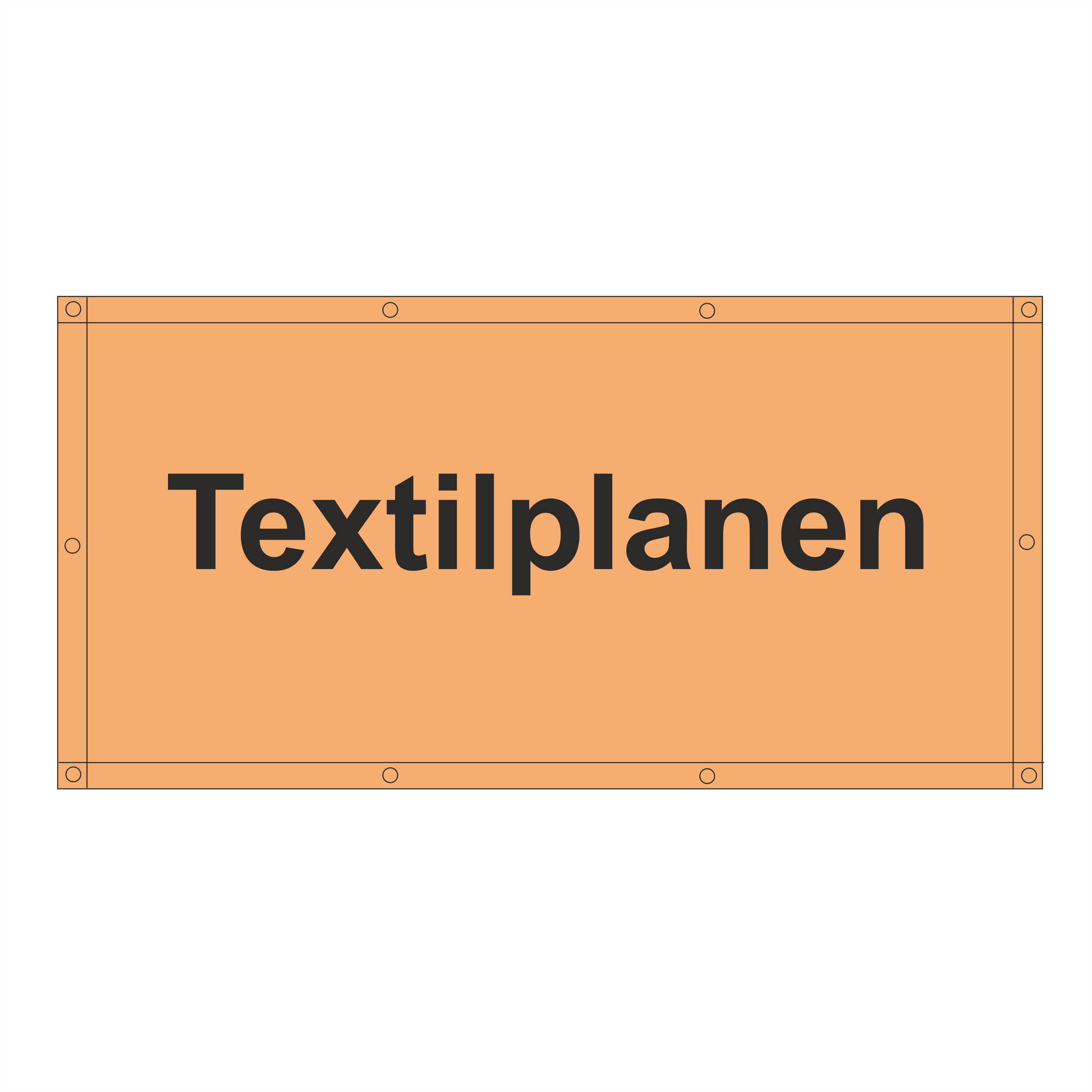 Textilplanen bedr. 210 gr.