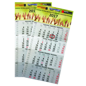 Wandkalender mit 4-Monaten